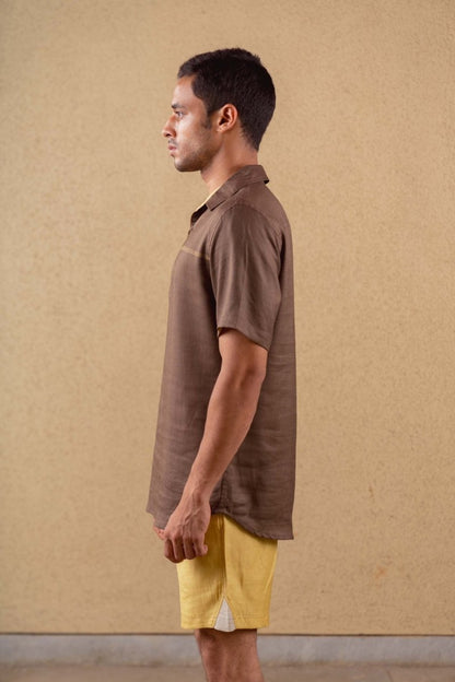 Bounty Shirt - Brown - Hemp Tencel | Verified Sustainable by Brown Living™