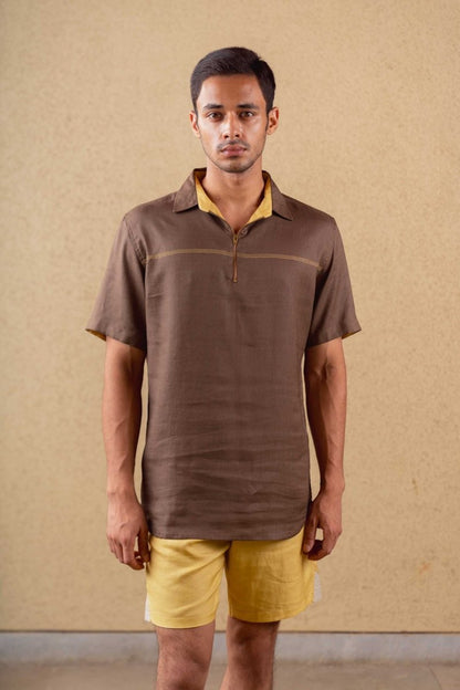 Bounty Shirt - Brown - Hemp Tencel | Verified Sustainable by Brown Living™