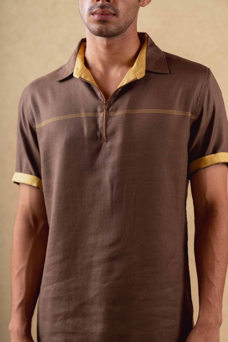 Bounty Shirt - Brown - Hemp Tencel | Verified Sustainable by Brown Living™