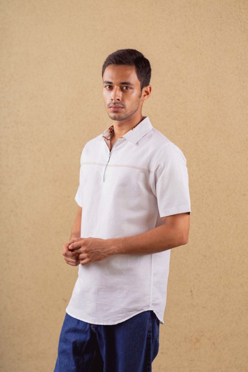 Bounty Shirt - White - Hemp Tencel | Verified Sustainable by Brown Living™