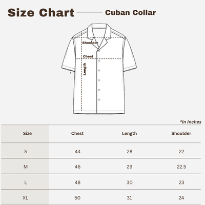 Box Fit Cuban Collar Shirt For Men | Melange Grey – Men Shirt on Brown Living™. SKU: 1017_38. Img 3.