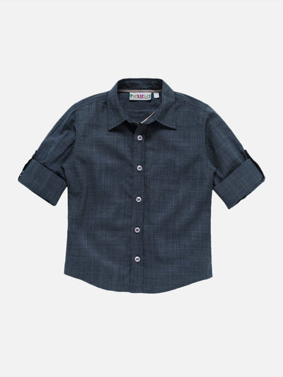 Boys Aegean Shirt Regular Fit – Comfortable Casual Cotton Shirt – Kids Shirts on Brown Living™. SKU: PB188_1. Img 3.