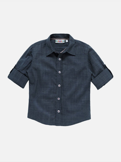 Boys Aegean Shirt Regular Fit – Comfortable Casual Cotton Shirt – Kids Shirts on Brown Living™. SKU: PB188_1. Img 3.