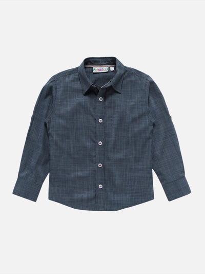 Boys Aegean Shirt Regular Fit – Comfortable Casual Cotton Shirt – Kids Shirts on Brown Living™. SKU: PB188_1. Img 1.