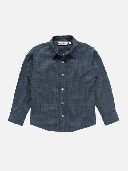 Boys Aegean Shirt Regular Fit – Comfortable Casual Cotton Shirt – Kids Shirts on Brown Living™. SKU: PB188_1. Img 1.