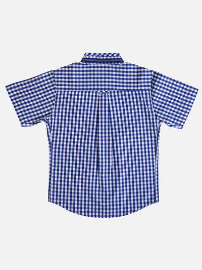Boys Azure Shirt Regular Fit – Comfortable Cotton Casual Wear – Kids Shirts on Brown Living™. SKU: PPB152_1. Img 2.