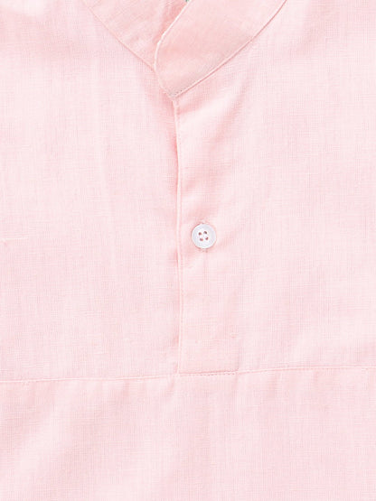 Boys Blush Shirt Regular Fit – Comfortable Cotton Casual Wear – Kids Shirts on Brown Living™. SKU: PB174A_1. Img 3.