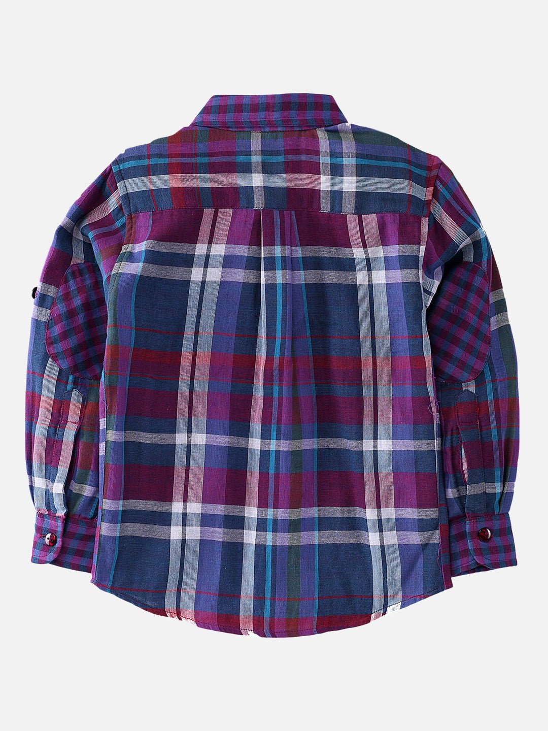 Boys Boysenberry Shirt Regular Fit – Comfortable Cotton Casual Wear – Kids Shirts on Brown Living™. SKU: PB147_1. Img 2.
