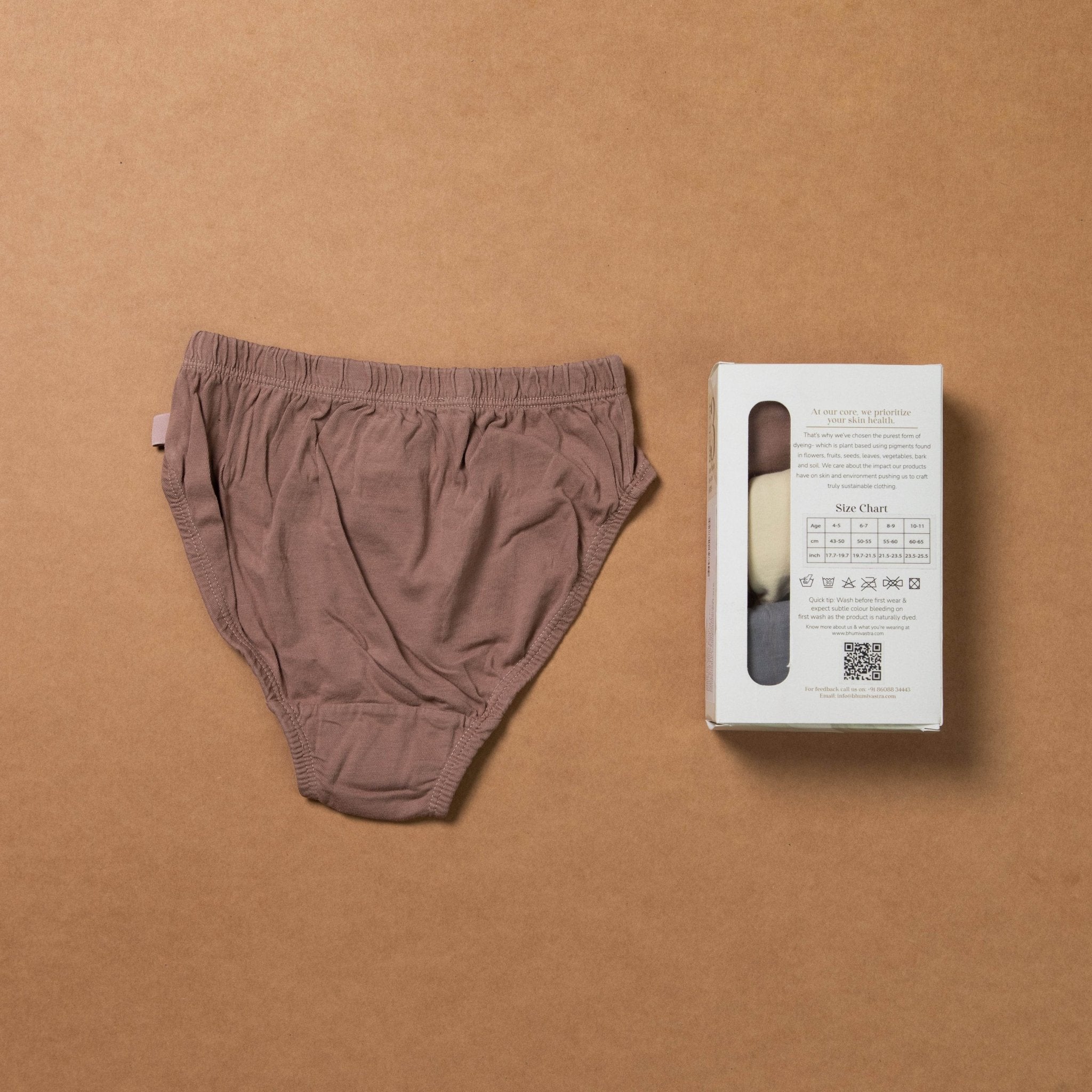 Boys Briefs - Organic - Plant Dyed - Toxin Free - Anti - Microbial - Pack of 3 – Kids Inner Wear on Brown Living™. SKU: BVB009MGYB4. Img 7.