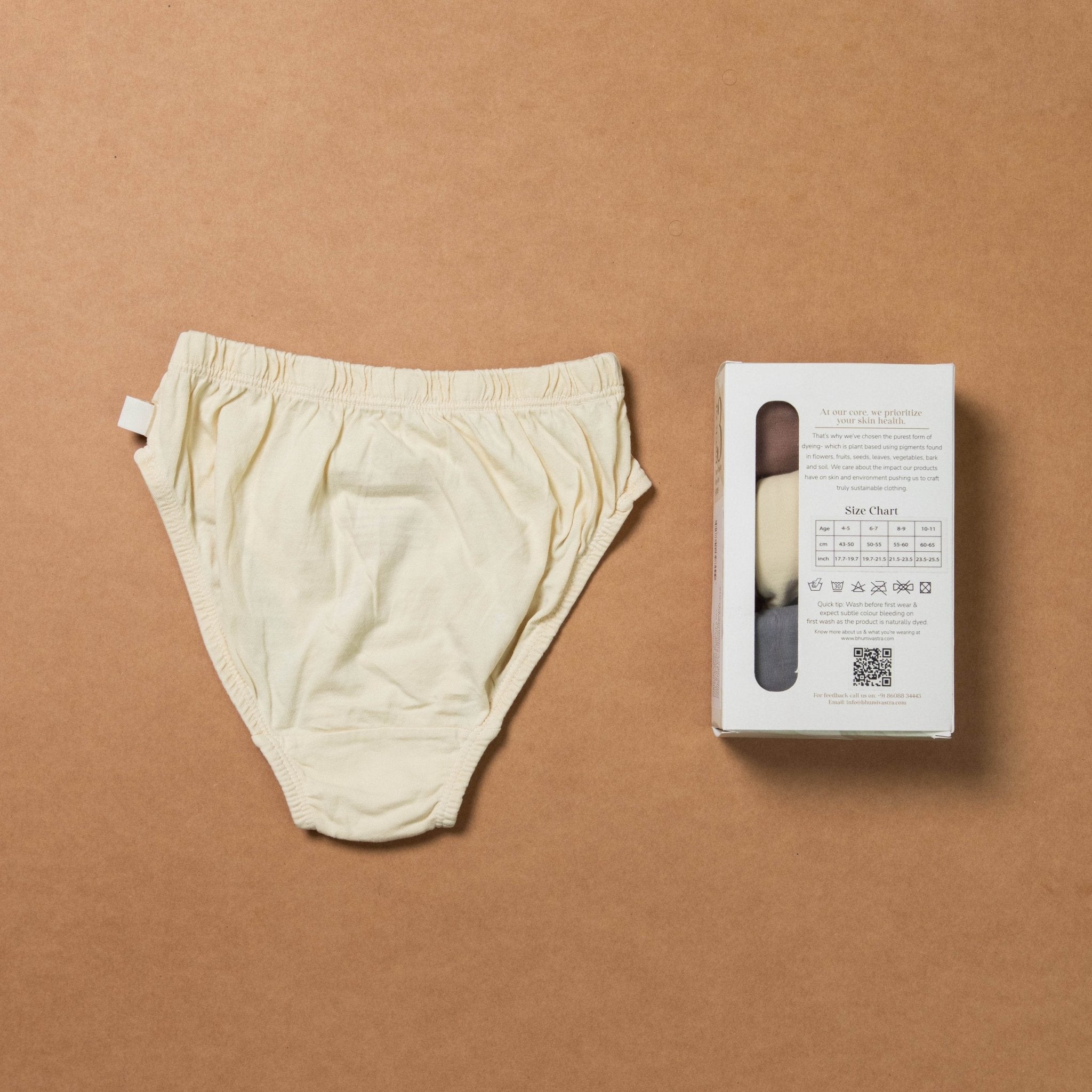Boys Briefs - Organic - Plant Dyed - Toxin Free - Anti - Microbial - Pack of 3 – Kids Inner Wear on Brown Living™. SKU: BVB009MGYB4. Img 8.