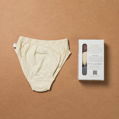 Boys Briefs - Organic - Plant Dyed - Toxin Free - Anti - Microbial - Pack of 3 – Kids Inner Wear on Brown Living™. SKU: BVB009MGYB4. Img 8.