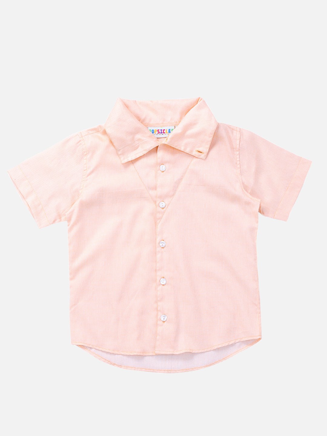 Boys Cowl Neck Shirt Regular Fit – Comfortable Casual Cotton Shirt – Kids Shirts on Brown Living™. SKU: PB153_1. Img 1.