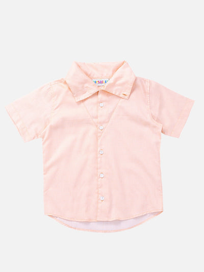 Boys Cowl Neck Shirt Regular Fit – Comfortable Casual Cotton Shirt – Kids Shirts on Brown Living™. SKU: PB153_1. Img 1.