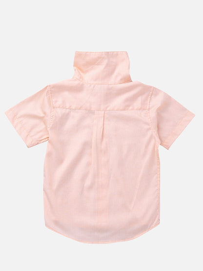 Boys Cowl Neck Shirt Regular Fit – Comfortable Casual Cotton Shirt – Kids Shirts on Brown Living™. SKU: PB153_1. Img 2.