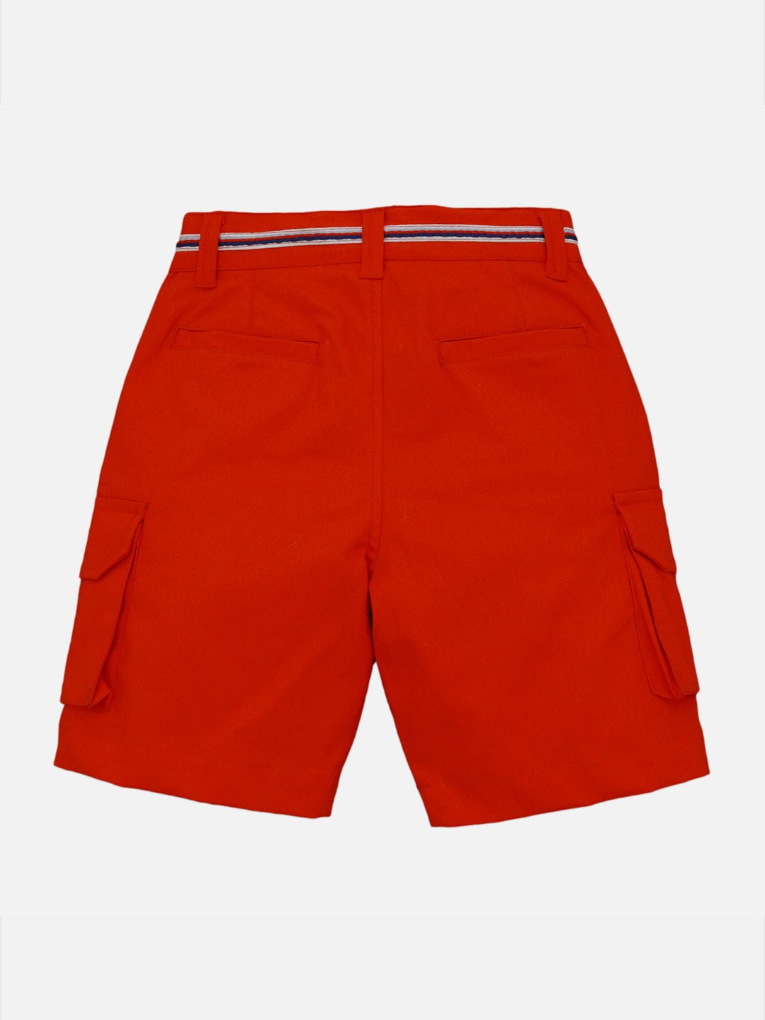 Boys Crimson Shorts Regular Fit – Comfortable Casual Summer Wear – Kids Shorts on Brown Living™. SKU: PB198_1. Img 1.