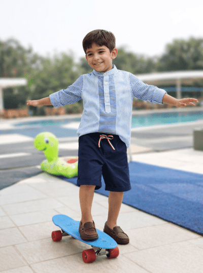 Boys Dodger Shirt Regular Fit – Comfortable Casual Cotton Shirt – Kids Shirts on Brown Living™. SKU: PB205_1. Img 1.