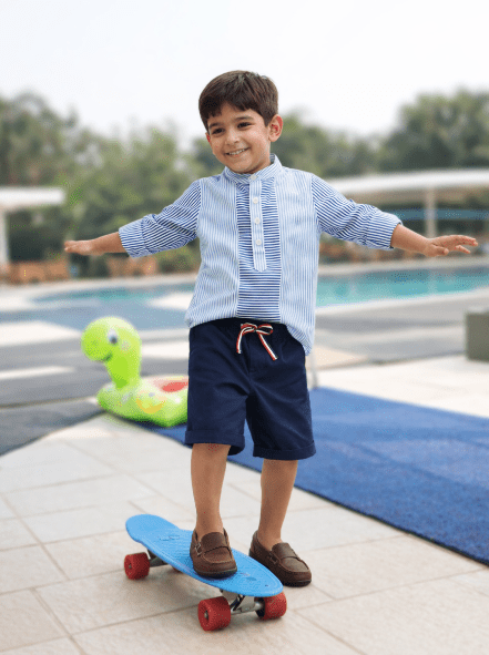 Boys Dodger Shirt Regular Fit – Comfortable Casual Cotton Shirt – Kids Shirts on Brown Living™. SKU: PB205_1. Img 1.