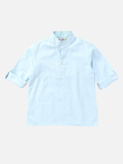 Boys Frost Shirt Regular Fit – Comfortable Cotton Casual Wear – Kids Shirts on Brown Living™. SKU: PB174B_1. Img 3.