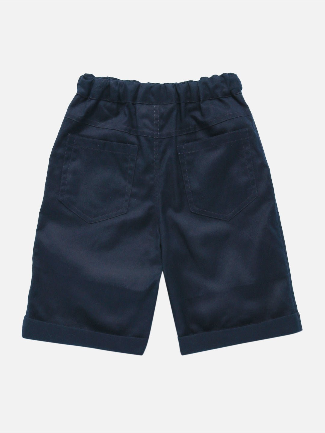 Boys Indigo Shorts Regular Fit – Comfortable Casual Summer Wear – Kids Shorts on Brown Living™. SKU: PB179_1. Img 2.