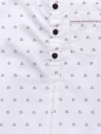 Boys Pearl Short Kurta Regular Fit – Comfortable Traditional Wear – Kids Shirts on Brown Living™. SKU: PB184_1. Img 3.