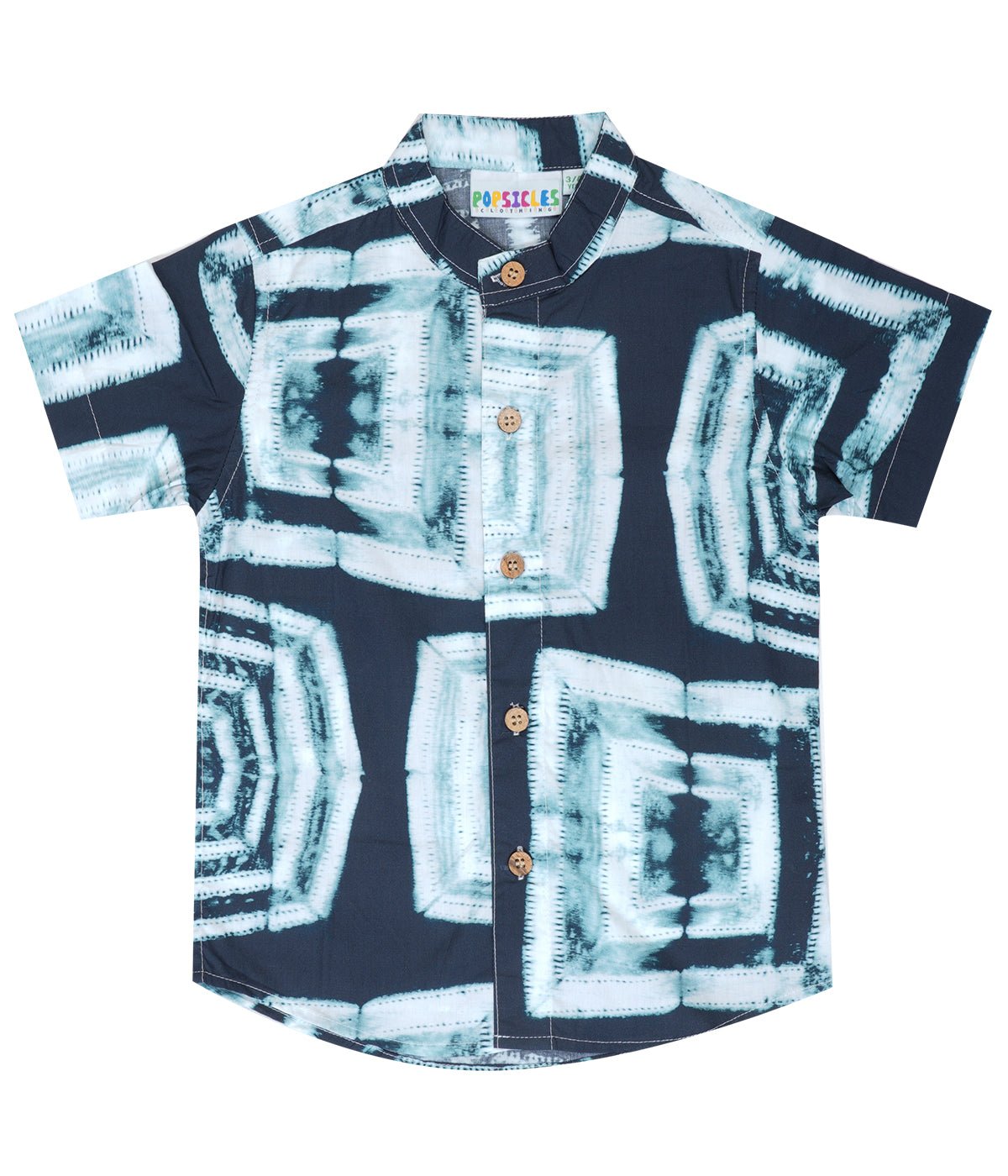 Boys Popsicle Tie Dye Shirt – Colorful Cotton Casual Wear for Kids – Kids Shirts on Brown Living™. SKU: PB234_1. Img 1.