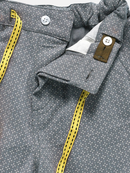 Boys Smoked Grey Shorts Regular Fit – Comfortable Casual Summer Wear – Kids Shorts on Brown Living™. SKU: PB182_1. Img 3.