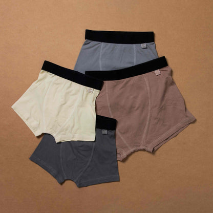 Boys Trunks - Organic - Plant Dyed - 0 Toxins - Anti - Microbial - Pack of 2 – Kids Inner Wear on Brown Living™. SKU: BVB011EIG3. Img 1.