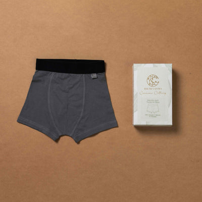 Boys Trunks - Organic - Plant Dyed - 0 Toxins - Anti - Microbial - Pack of 2 – Kids Inner Wear on Brown Living™. SKU: BVB011MGIG11. Img 8.