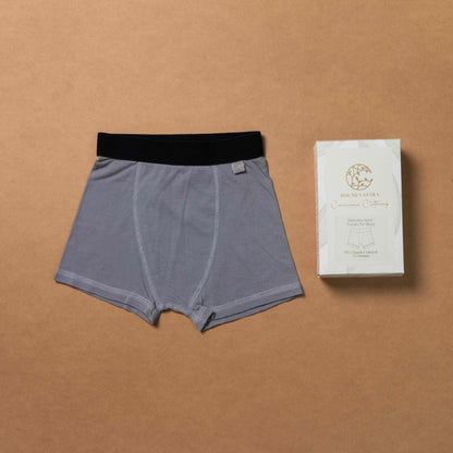 Boys Trunks - Organic - Plant Dyed - 0 Toxins - Anti - Microbial - Pack of 2 – Kids Inner Wear on Brown Living™. SKU: BVB011MIG5. Img 9.