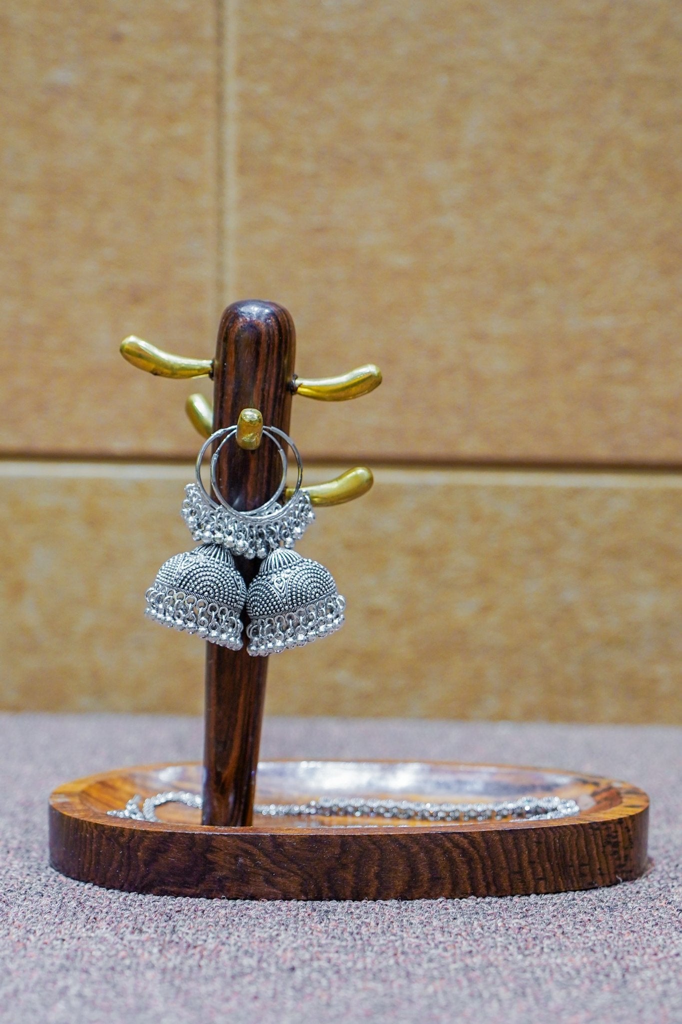 Brass Cactus Key Stand | Decorative Key Holder – Organizers on Brown Living™. SKU: BCKS. Img 3.