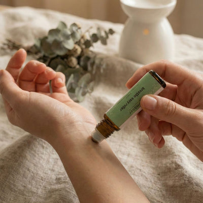 Breathe Easy Roll - On | Natural Breathing Support & Congestion Relief – Essential Oils on Brown Living™. SKU: RMB-WELL-BRE-ROL. Img 2.