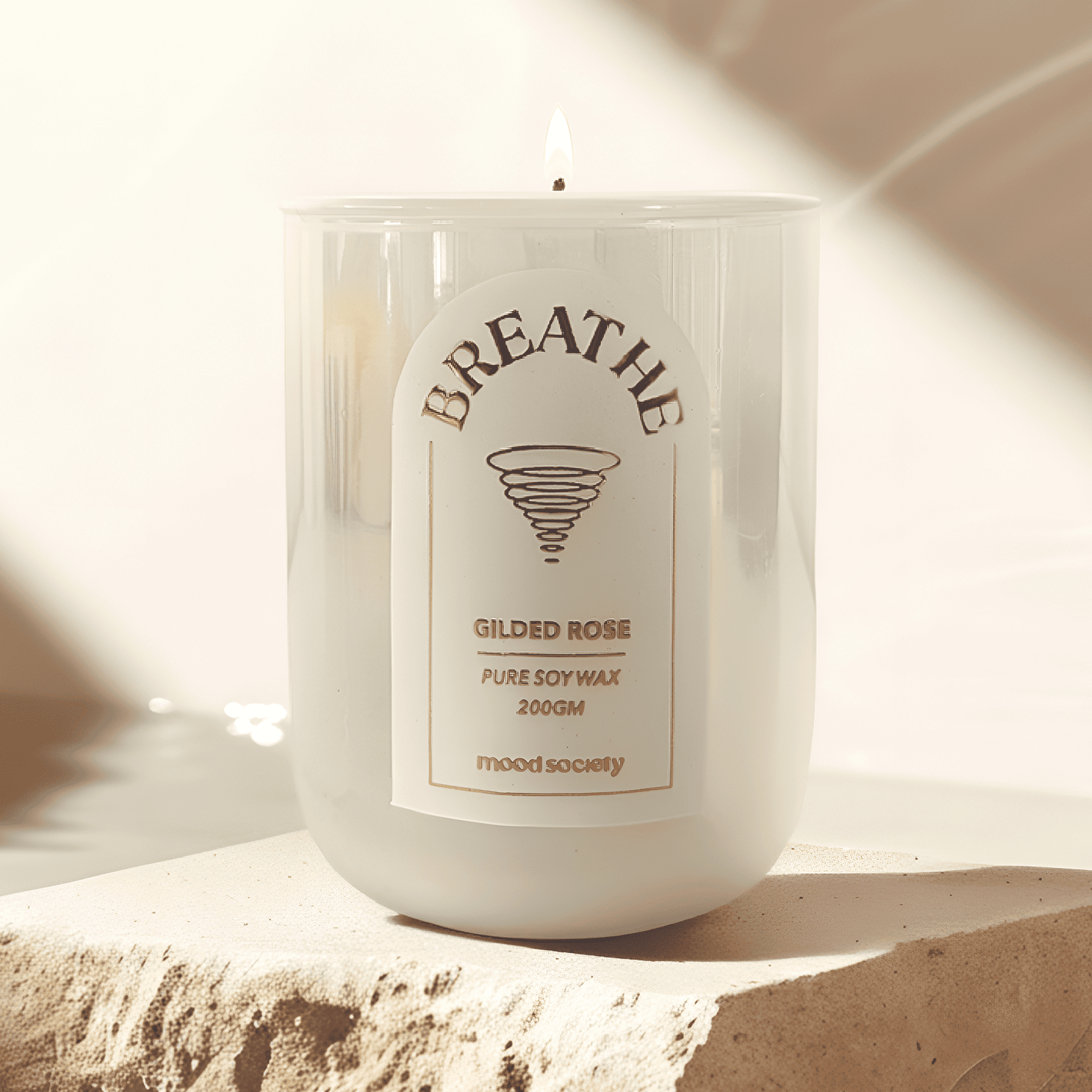 Breathe Scented Candle | Handcrafted Aromatherapy Candle – Candles & Fragrances on Brown Living™. SKU: MS-CND-0012-JAR. Img 1.