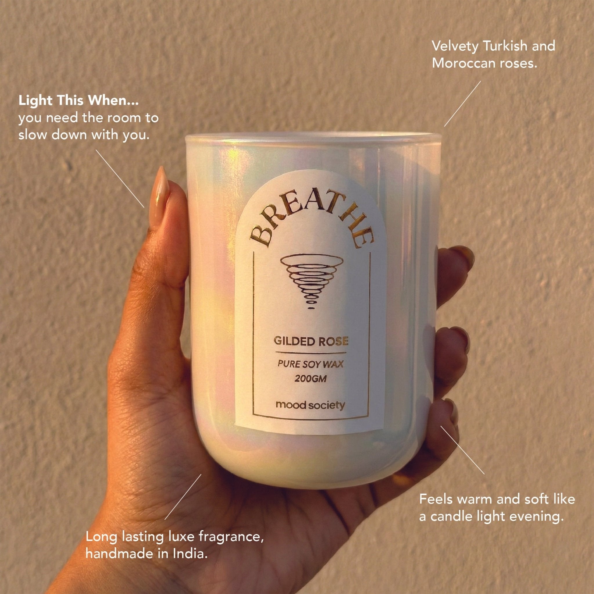 Breathe Scented Candle | Handcrafted Aromatherapy Candle – Candles & Fragrances on Brown Living™. SKU: MS-CND-0012-JAR. Img 2.