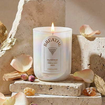 Breathe Scented Candle | Handcrafted Aromatherapy Candle – Candles & Fragrances on Brown Living™. SKU: MS-CND-0012-JAR. Img 4.