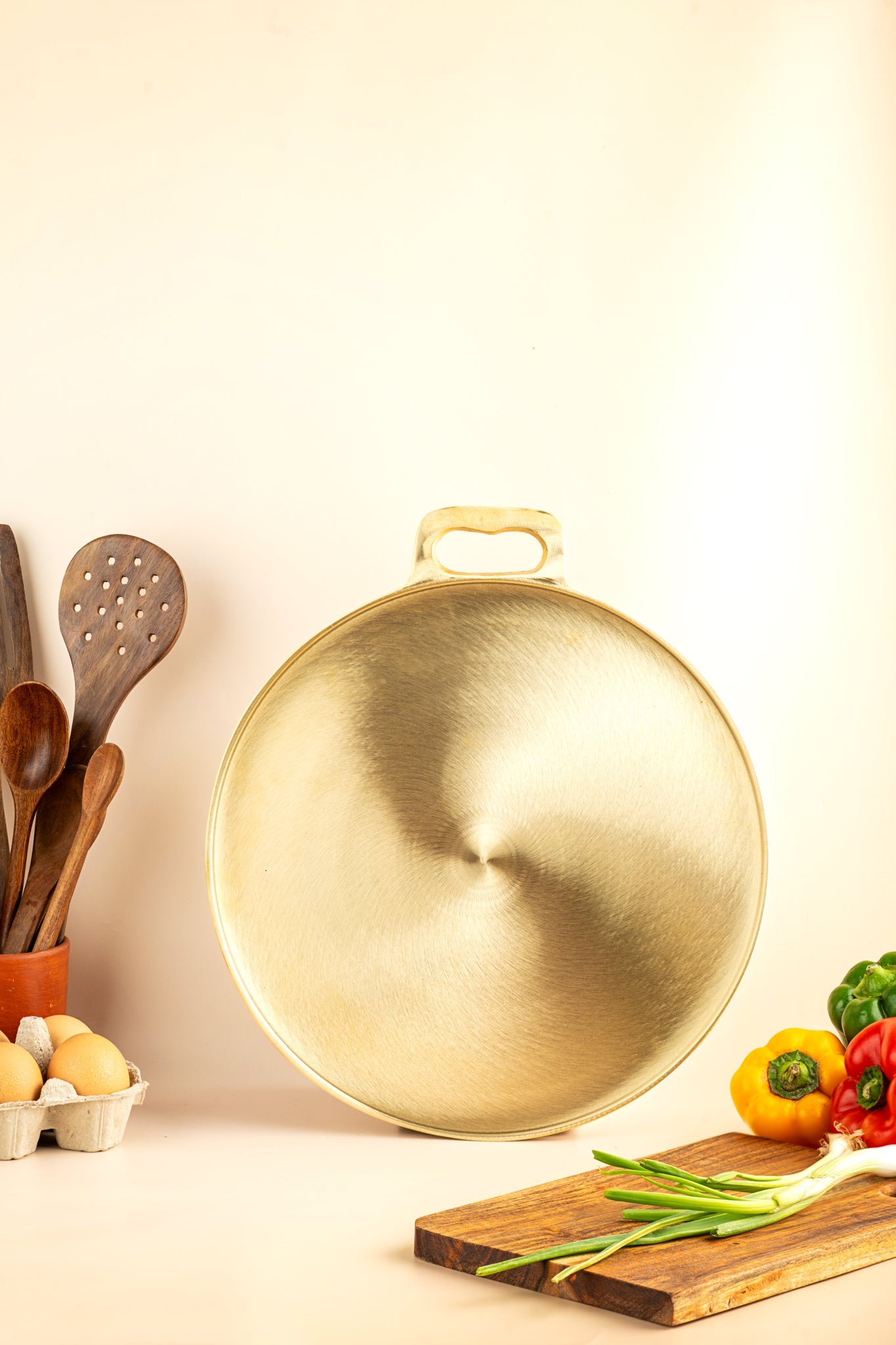 Bronze Dosa Tawa Paper Roast Large 11 Inch for Crisp Dosas – Cookware on Brown Living™. SKU: B42. Img 2.