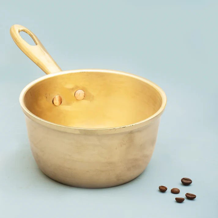 Bronze Milk Sauce Pan (1 liter) – Cookware by 80s Cookware available on Brown Living™. . SKU: Bronze - Saucepan - 1000g - packof1. Img 2.