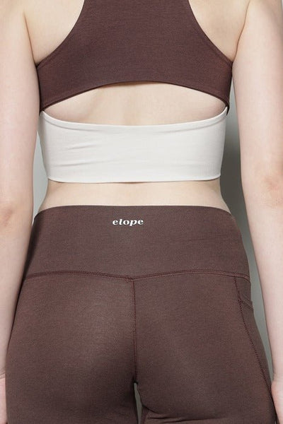 Brown Sienna Flare Yoga Pants for Women – Activewear Bottoms – Sports & Games on Brown Living™. SKU: ELSNSPCXS. Img 13.
