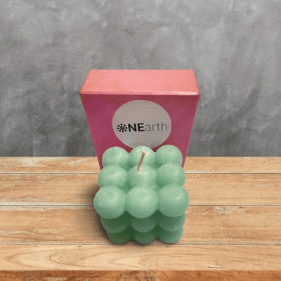 Bubble Cube Trendy Candle Decorative Modern Candle – Candles & Fragrances on Brown Living™. SKU: OEP501. Img 2.