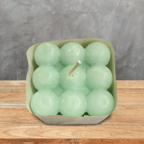 Bubble Cube Trendy Candle Decorative Modern Candle – Candles & Fragrances on Brown Living™. SKU: OEP502a. Img 5.