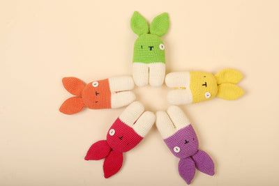 Bubblegum Crochet Rattle – Baby Toy – Baby Rattles on Brown Living™. SKU: CBRY. Img 12.