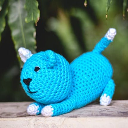 Bubbles Cat Handcrafted Crochet Soft Toy | Verified Sustainable Soft Toy on Brown Living™