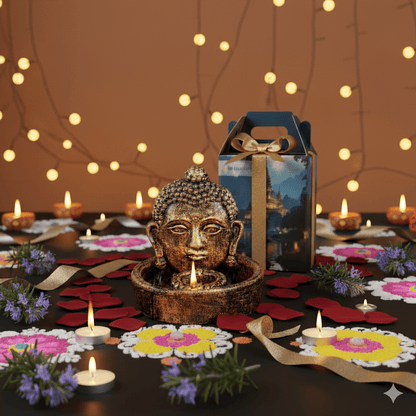 Buddha Bowl Diya - Diwali Decoration & Festival Lighting – Home Decor on Brown Living™. SKU: D63. Img 5.