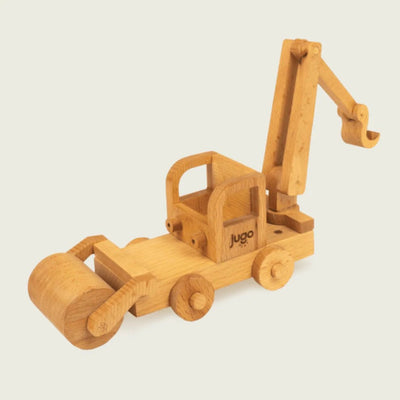 Build - It Construction Vehicles | Wooden Toy Trucks – Toy Cars on Brown Living™. SKU: JP-13. Img 1.