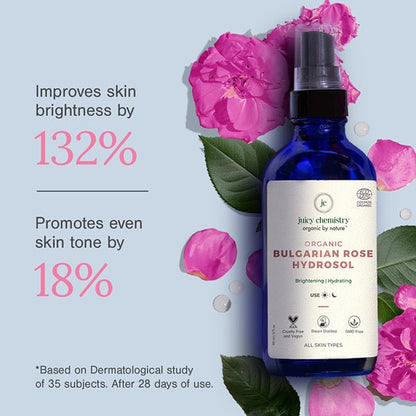 Bulgarian Rose Water - 110 ml | Organic Face Toner | Verified Sustainable by Brown Living™