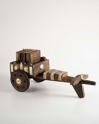 Bullock Cart Coaster - Crafted for Your Favourite Brew – Coasters on Brown Living™. SKU: ANTBCCCFYF. Img 1.