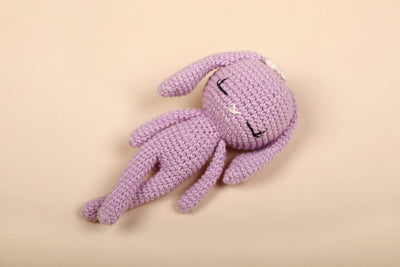 Bunny Crochet Baby Doll – Newborn Cuddle Toy – Dolls & Dollhouses on Brown Living™. SKU: CBGR. Img 3.