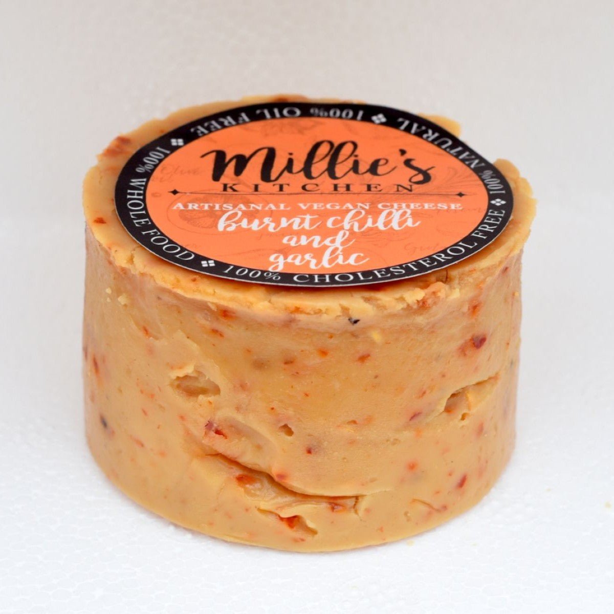 Burnt Red Chilli & Garlic Wheel – Bold Aged Cheese with Spicy Notes – Jams & Spreads on Brown Living™. SKU: HC01RCG. Img 3.