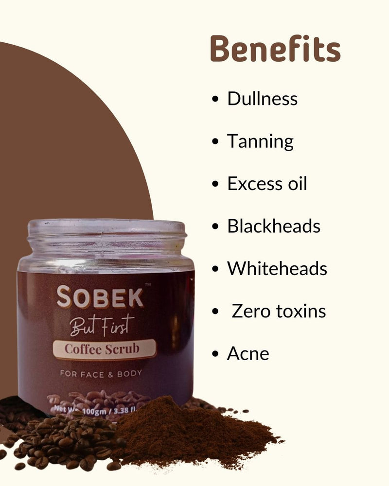 But First Coffee - Face And Body Scrub | Exfoliate, Acne And Tan | Verified Sustainable by Brown Living™