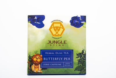 Butterfly Blue Pea Olive Tea | Antioxidant Herbal Infusion – Pyramid Tea Bags on Brown Living™. SKU: JS_BLUEPEAOLIVETEA. Img 3.
