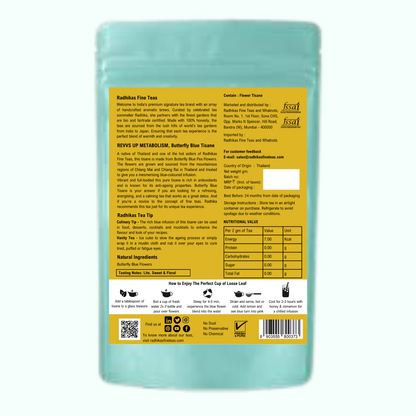 REVVS UP METABOLISM Butterfly Blue Tisane - A Magical and Colorful Drink